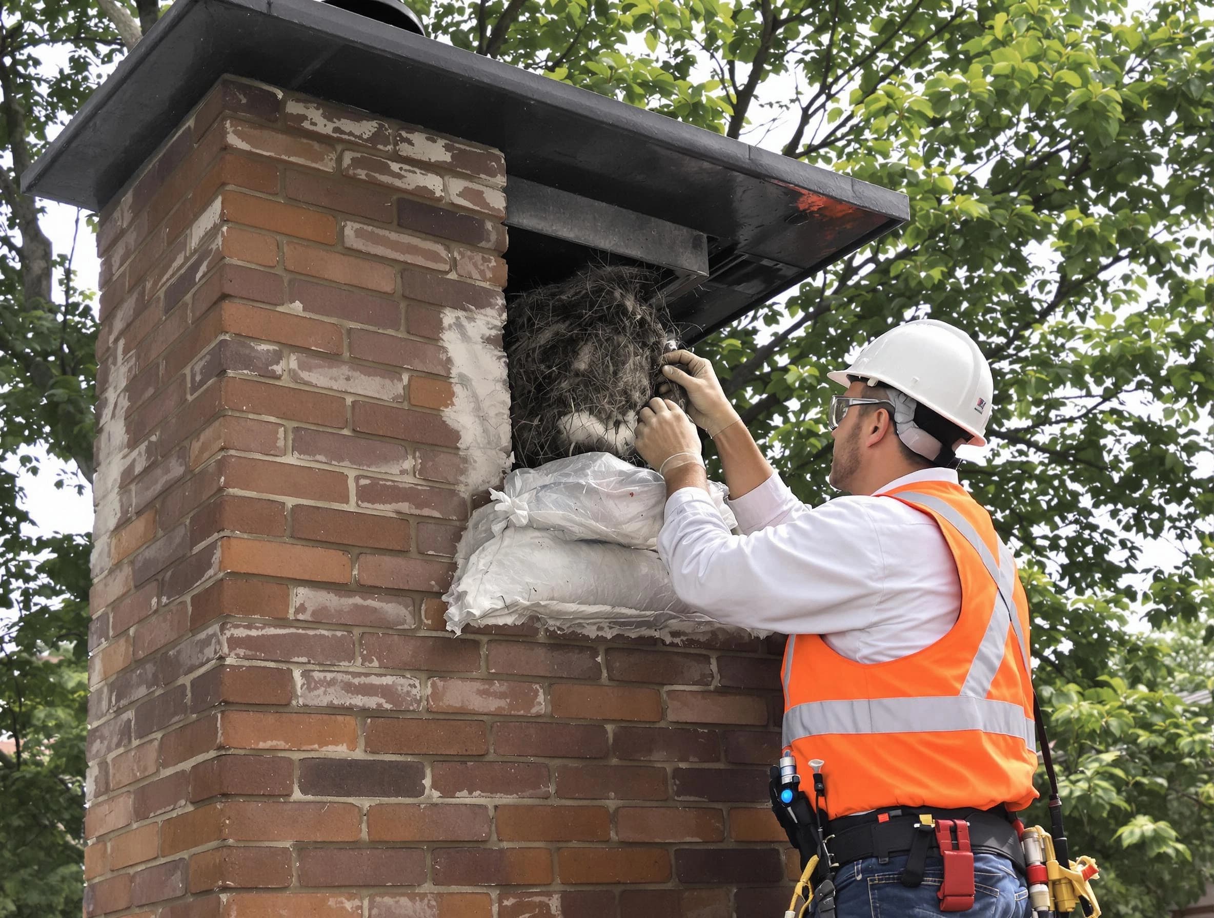 Humane removal of debris and animals by Canonsburg Chimney Sweep in Canonsburg, PA