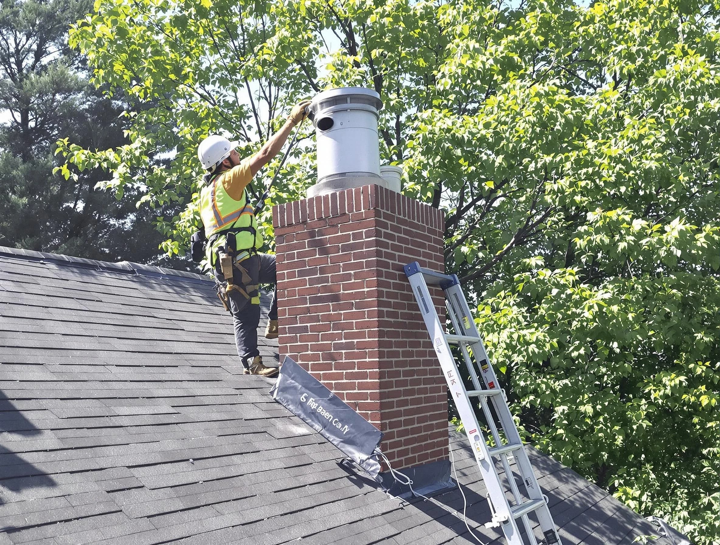 Chimney liner inspection by Canonsburg Chimney Sweep in Canonsburg, PA