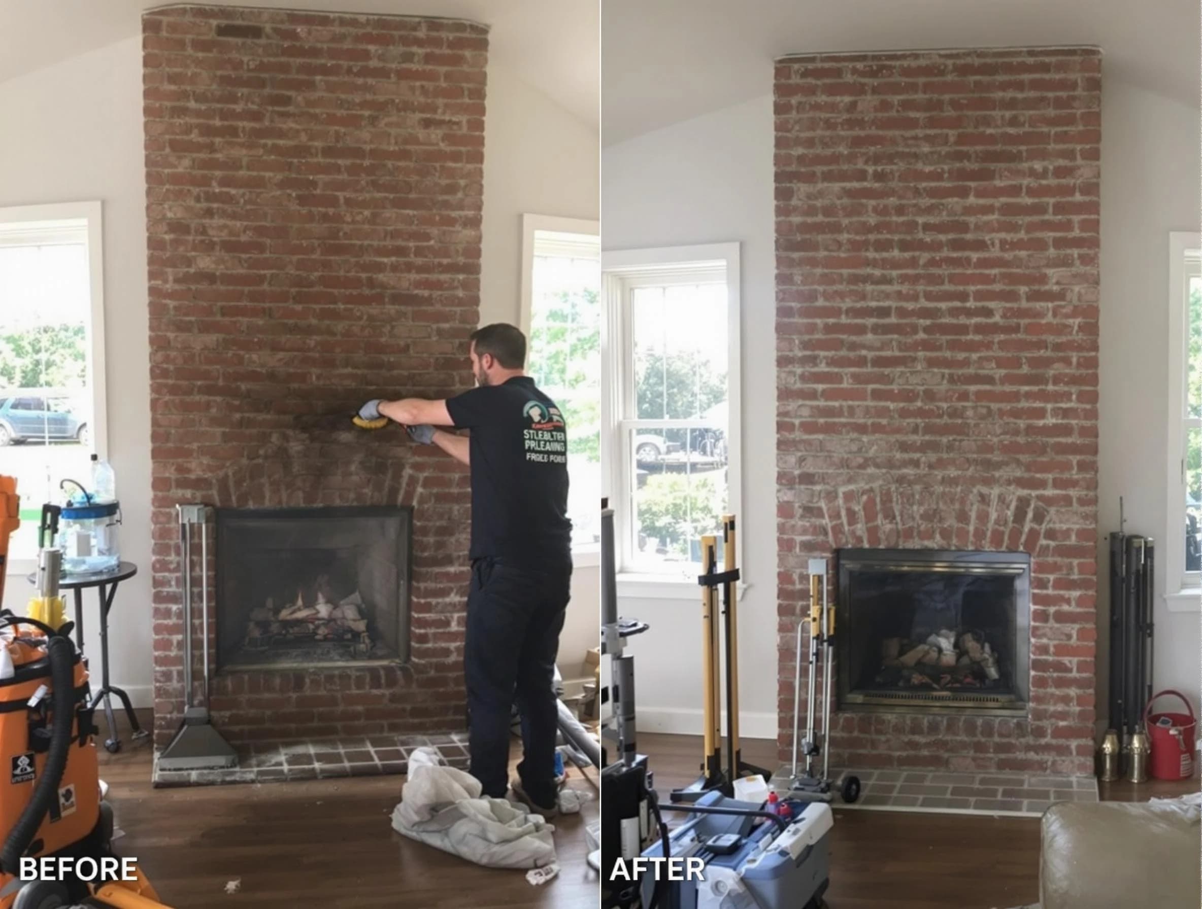 Finished chimney sweeping service by Canonsburg Chimney Sweep in Canonsburg, PA