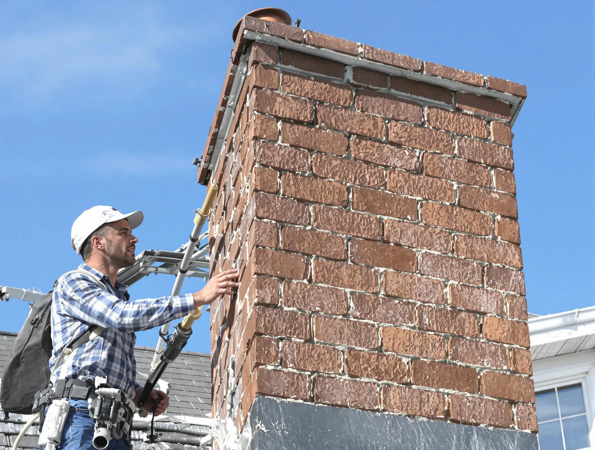 Brickwork for a chimney rebuild by Canonsburg Chimney Sweep in Canonsburg, PA