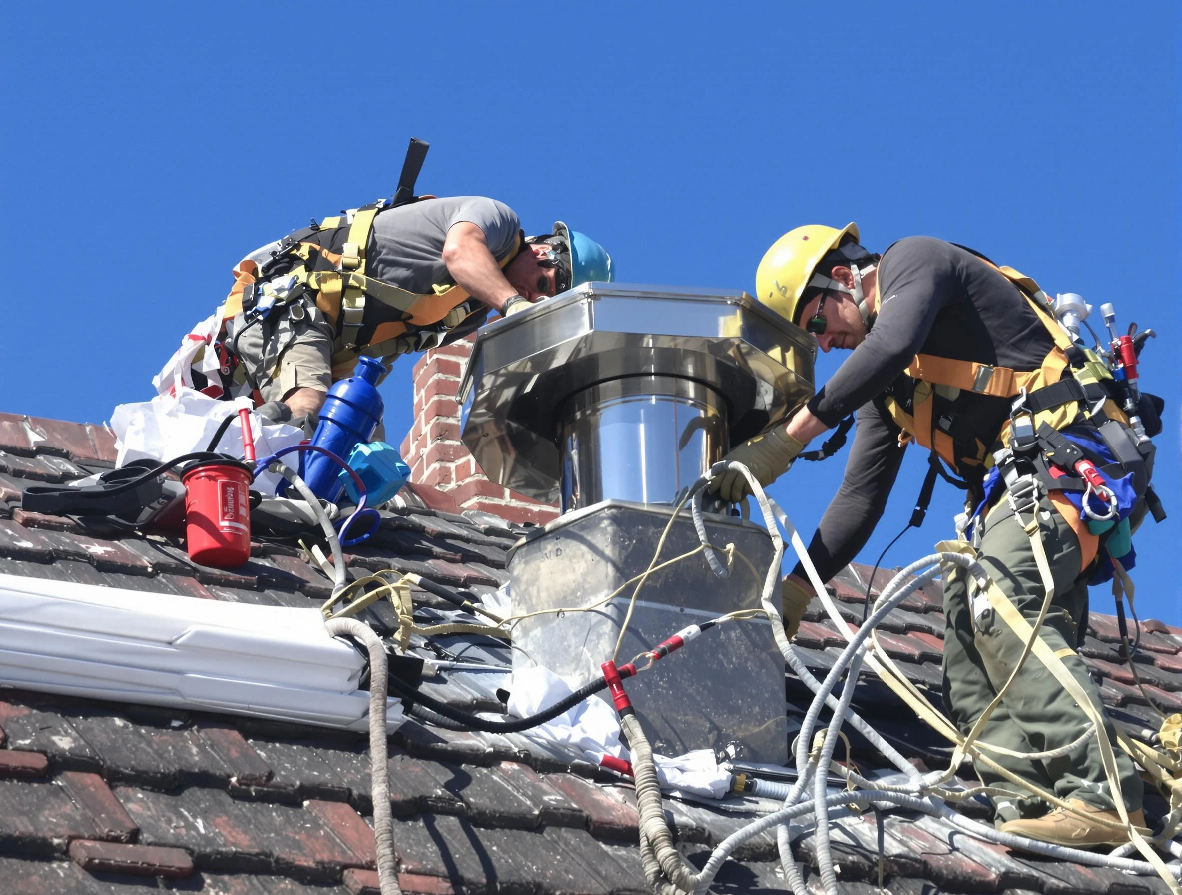 Protective chimney cap installed by Canonsburg Chimney Sweep in Canonsburg, PA