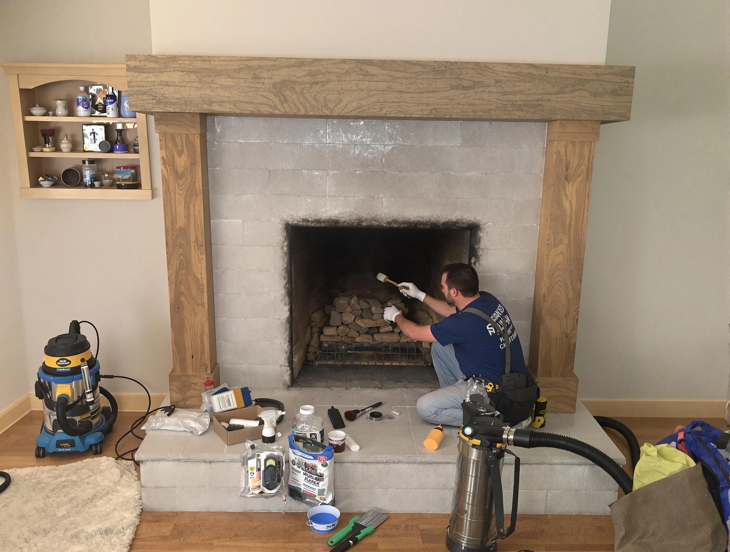 Detailed creosote removal process by Canonsburg Chimney Sweep in Canonsburg, PA